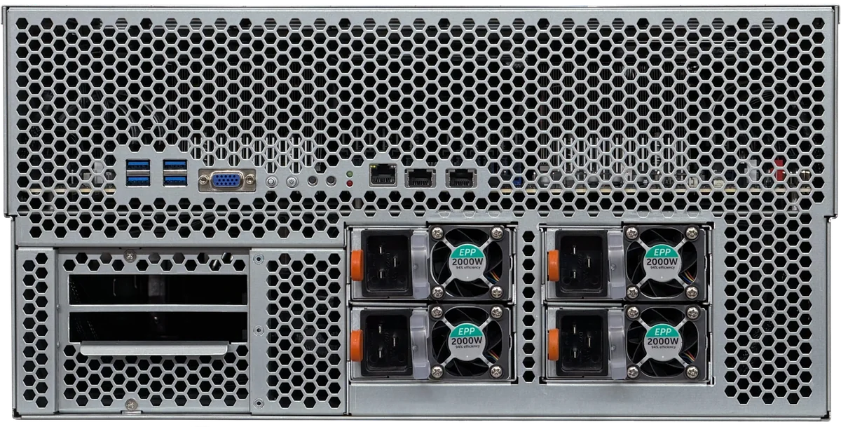 tinybox pro, rear view