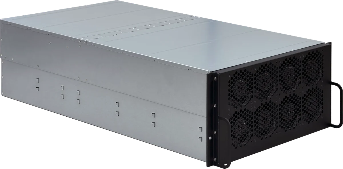 tinybox pro, three-quarter view