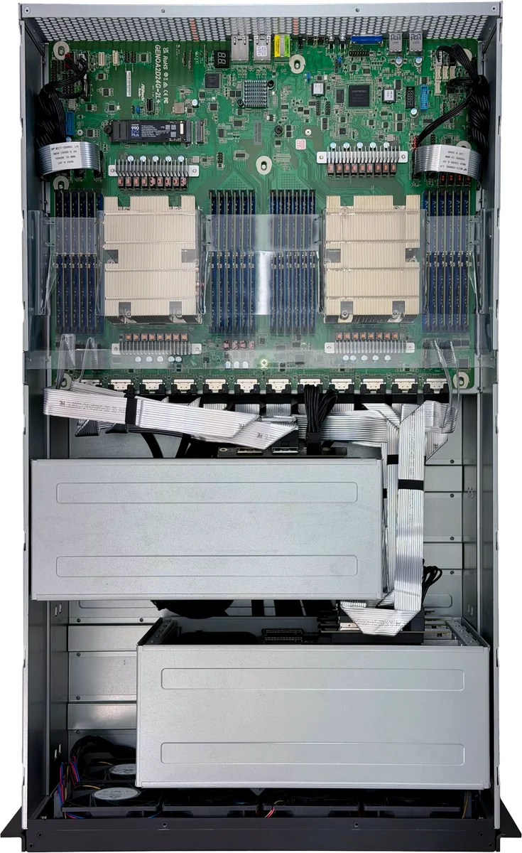 tinybox pro, open top view